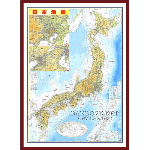 Bản đồ Nhật Bản - NB3